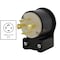 Ac Works Locking Plug, L16-30P, 30 A, 480V AC, Three Phase, Black ASEL1630P - alternate 5
